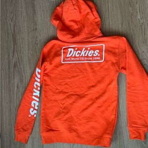 Dickies Men's Orange Logo Hoodie